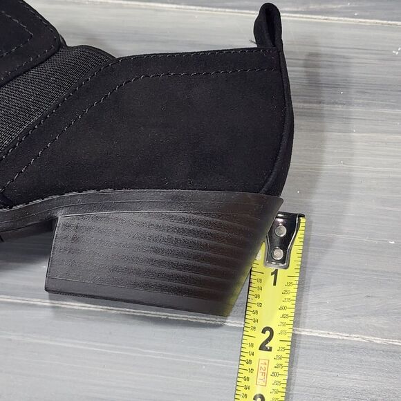 Style&co Raniaa Booties Black Block Heel Ankle Boots 5 M - Picture 8 of 10